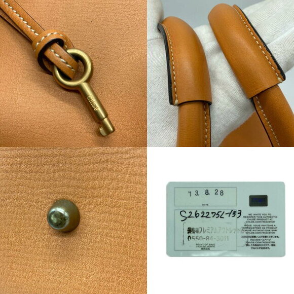 Chloe Paddington Boston Bag Brown Leather - Picture 10 of 10